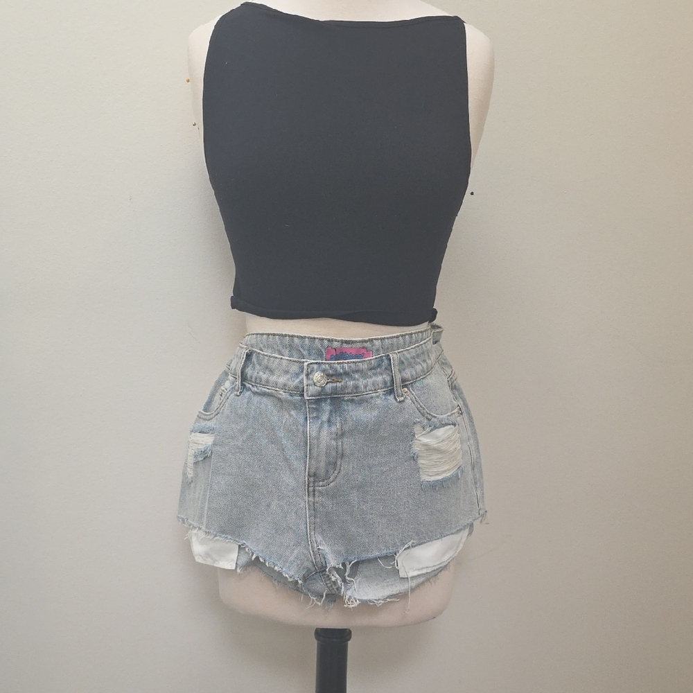 Blue Jean Shorts EDIKTED! NEW!